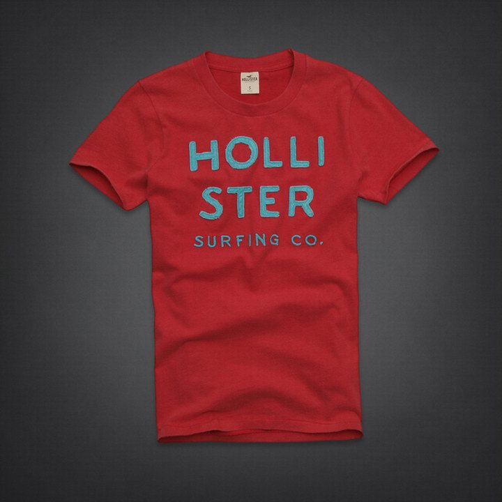 Tee shirt Hollister Homme Rouge